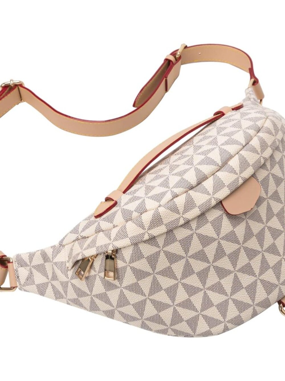 Crossbody Sling Bag for Women Fanny Pack with Adjustable Strap Large Opening Two